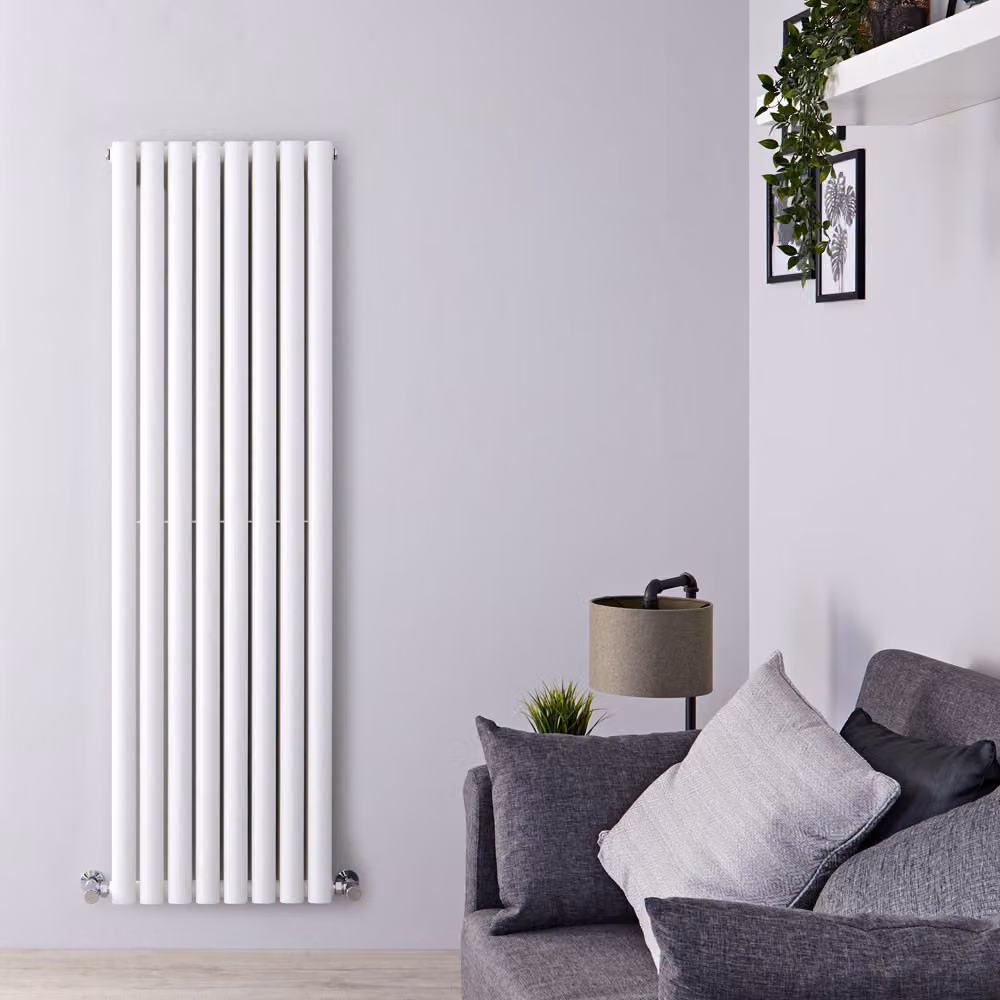 Radiatore Verticale Termosifone Bianco 1600x472mm 1290W Arredo Interni Moderno - Revive