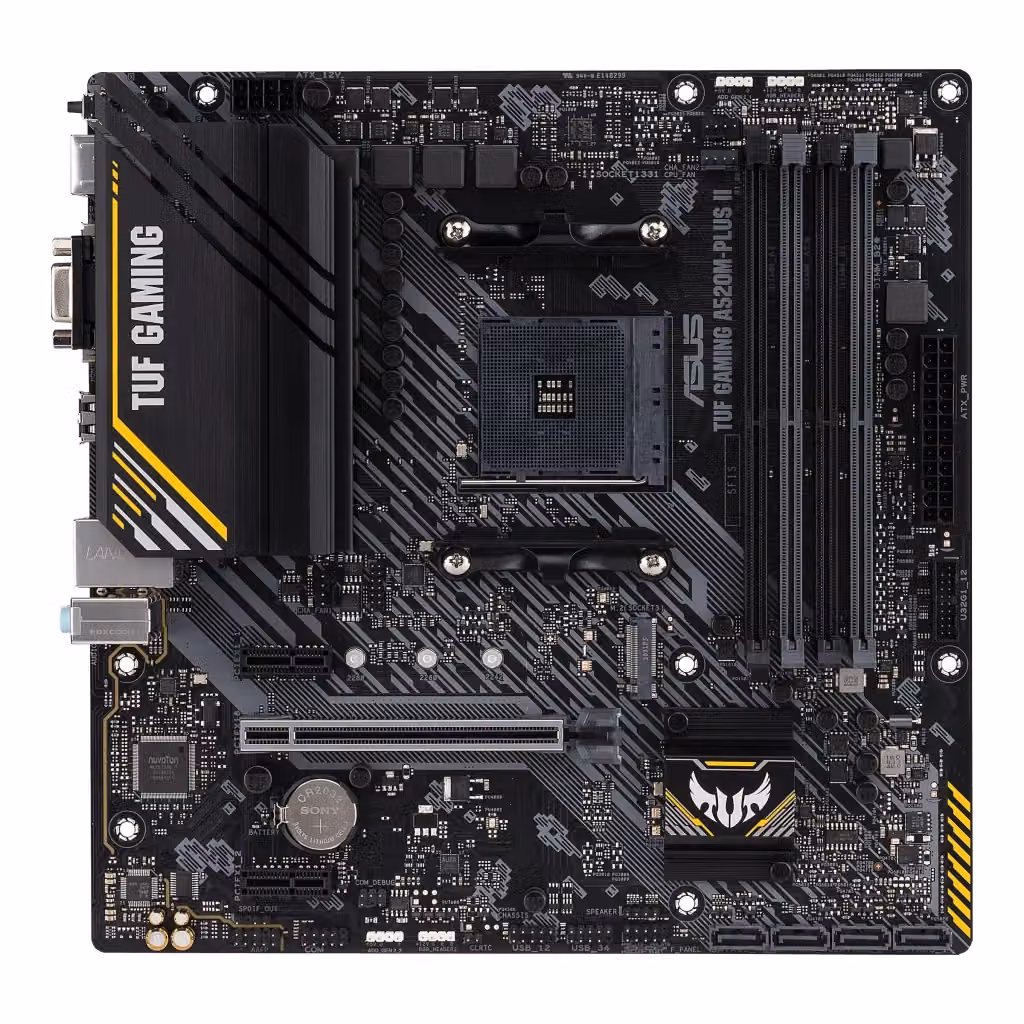 Scheda madre Asus TUF Gaming A520M-Plus II AMD A520 Socket AM4 Micro ATX DDR4 Nero – 2