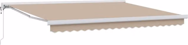 Tenda retrattile Beige 400 × 300 cm Tessuto e Metallo 3330619
