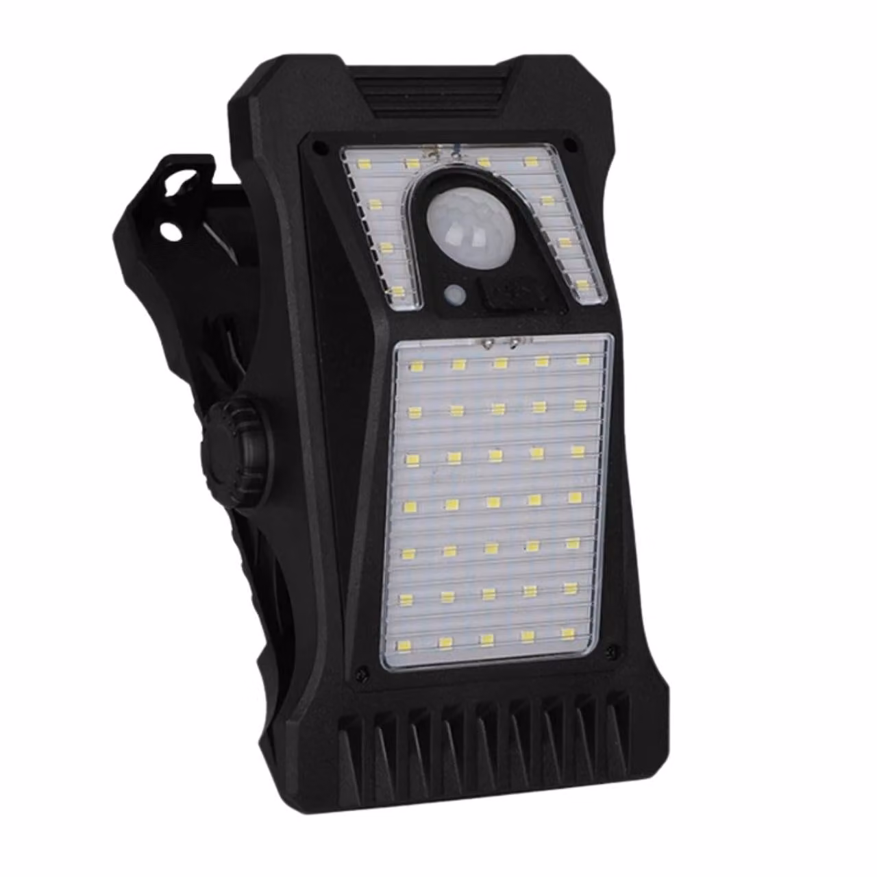 Luce LED solare con sensore di movimento, illuminazione esterna wireless IP65, 3 modalità di luce, lampada con clip per giardino e balcone - DeckClip