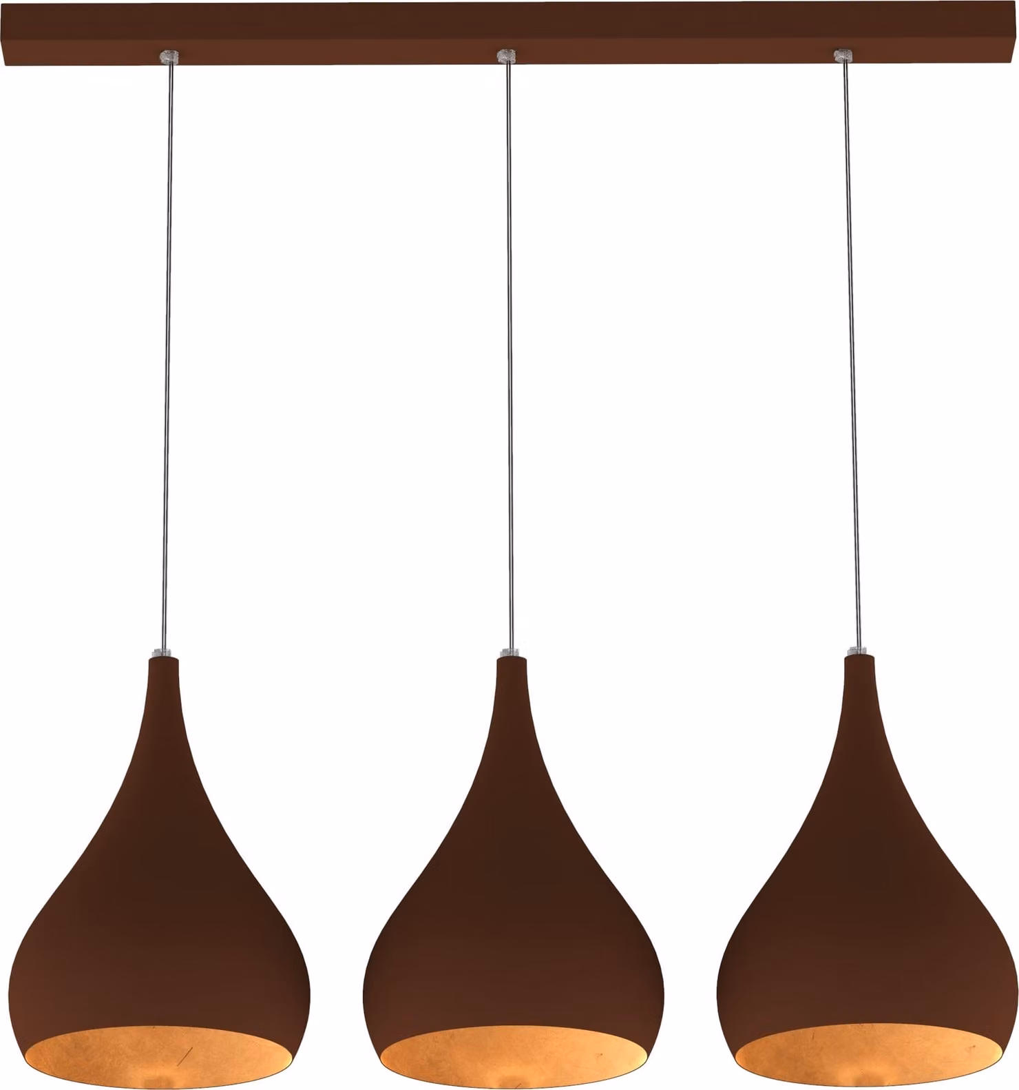 Lampada A Sospensione Calice Lineare X3 Foglie