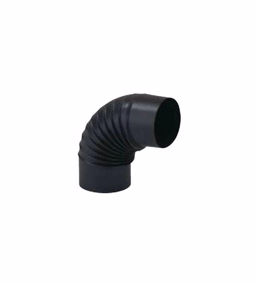 Gomito Smaltato 90° 14 Nero Opaco Aeternum Ala