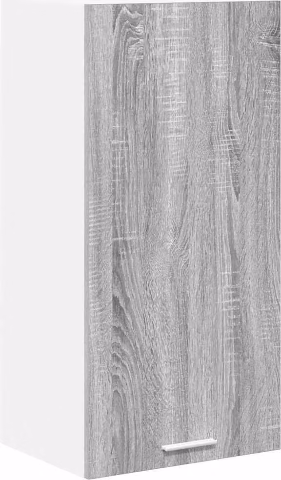 Armadio pensile Grigio Sonoma e Bianco 40 x 31 x 80 cm