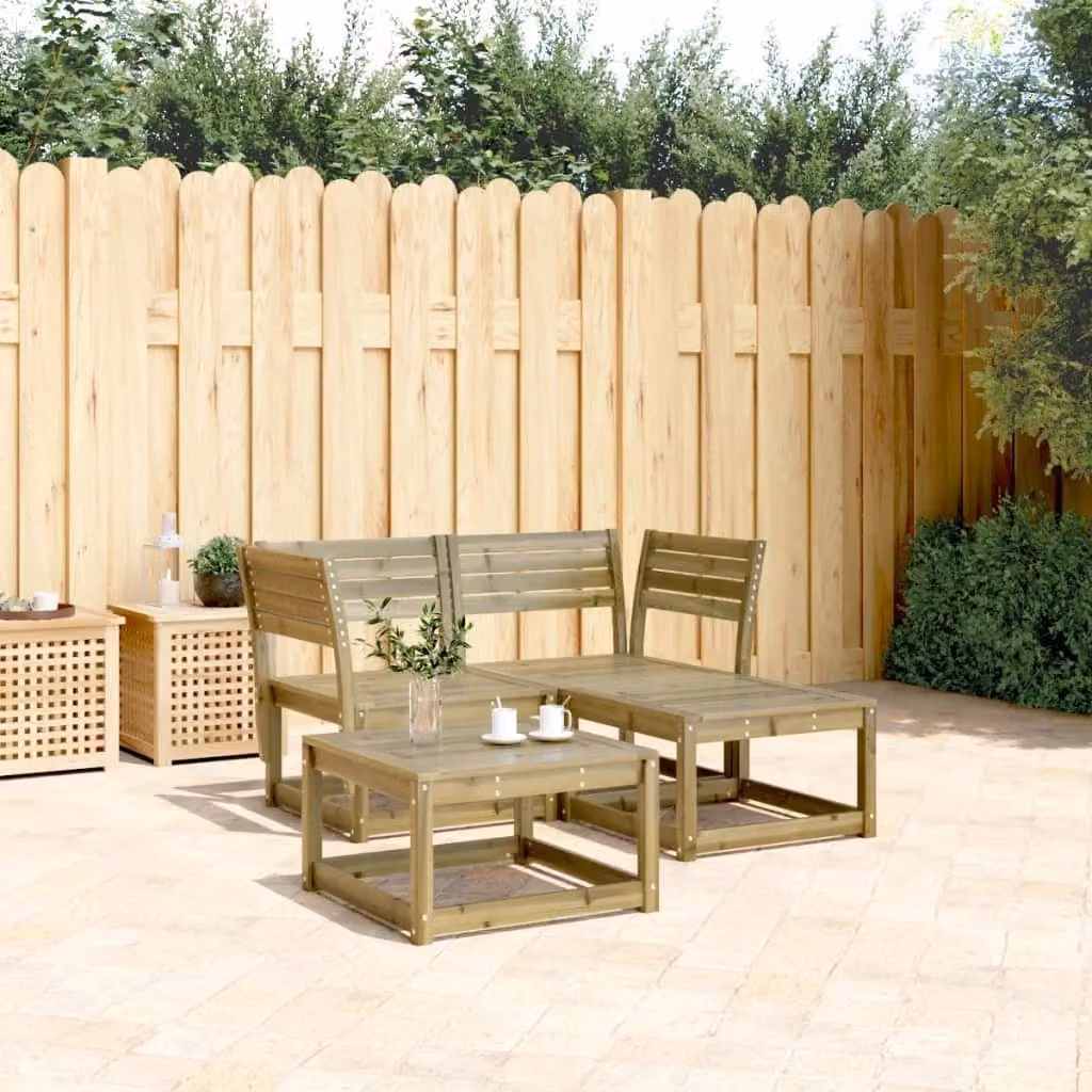 Maison Exclusive - Set da giardino a 3 pezzi in legno di pino trattato