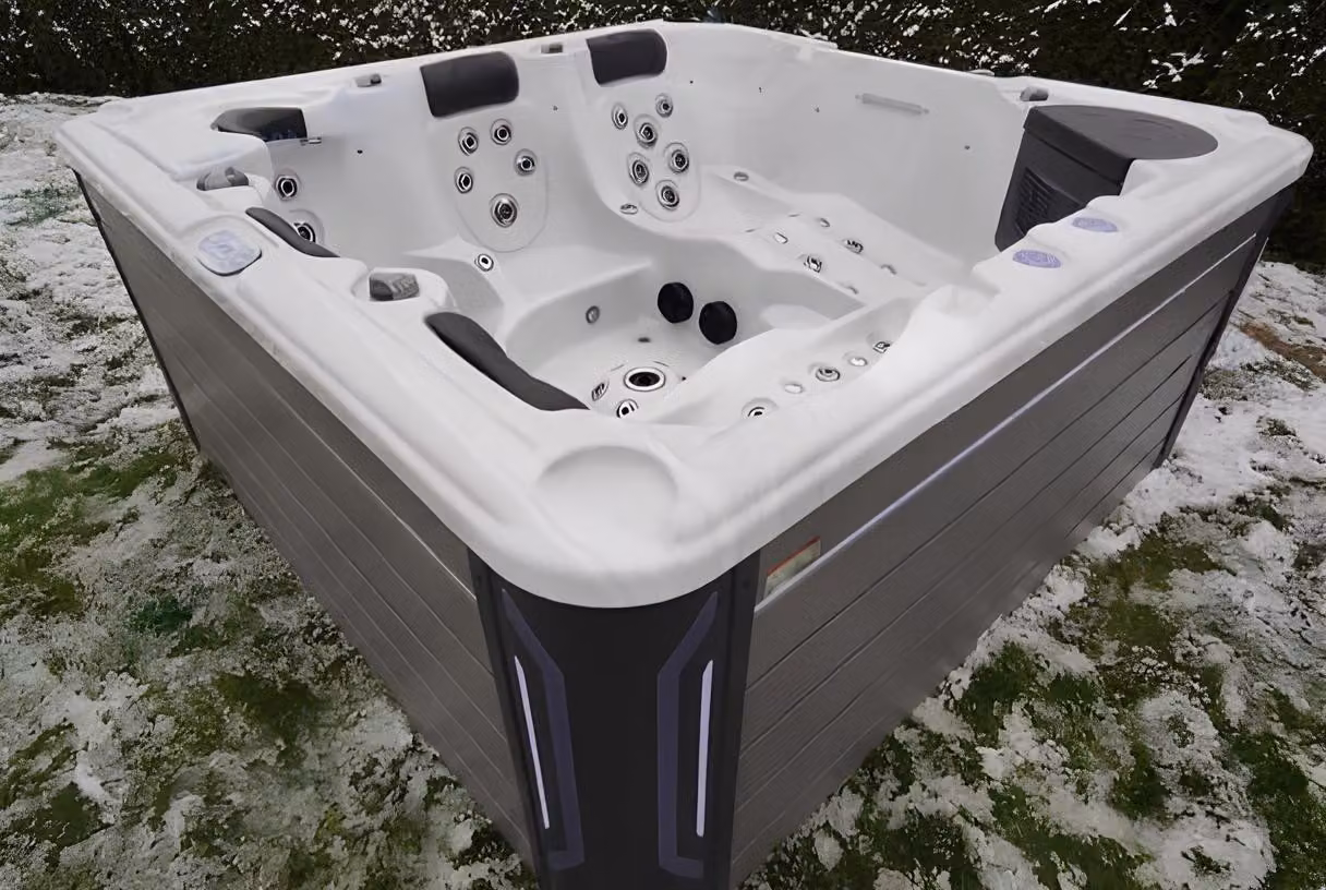 Outdoor-Spa Whirlpool Massagebad Hot Tub Hydromassagewanne 220x220 cm