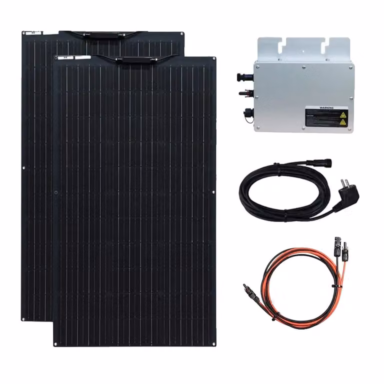 Sistema solare, potenza in uscita 200W / 400W / 600W, efficienza 24%, 220V-230V 200W