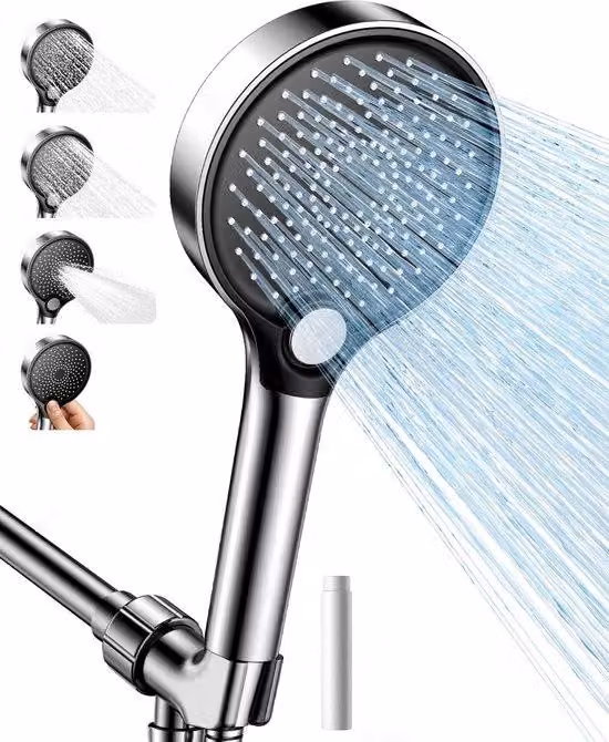 Doccia - Miscelatore per doccia - Doccia con getto spray - Soffioni doccia ad alta pressione con filtro - 3 getti spray - Soffione doccia regolabile - Esperienza doccia soddisfacente - Ideale per tutta la famiglia
