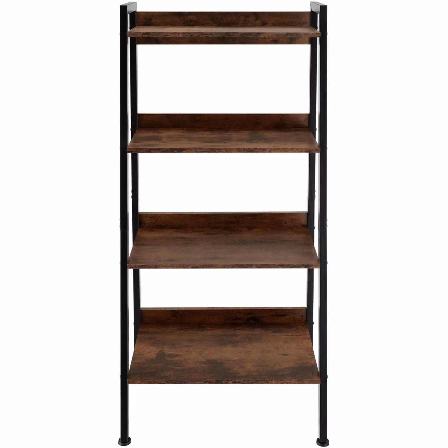 Scaffalatura Tectake in stile industriale in legno e metallo marrone, L 57,5 cm x P 34 cm x H 138 cm – 2