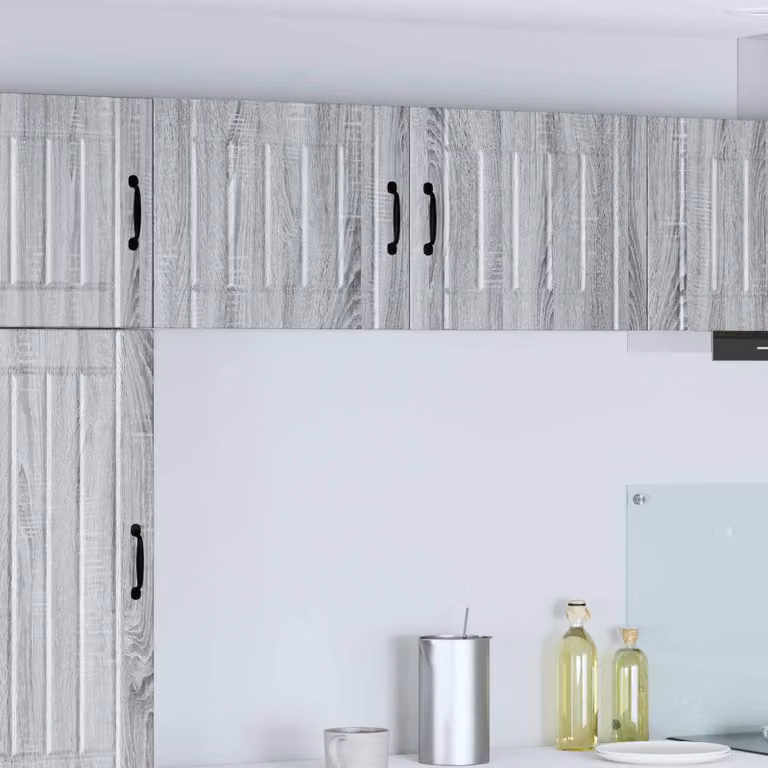 Armadietto a muro moderno vidaXL Grigio con ante a battente e ripiani interni L/P/H: 50 x 31 x 40 cm