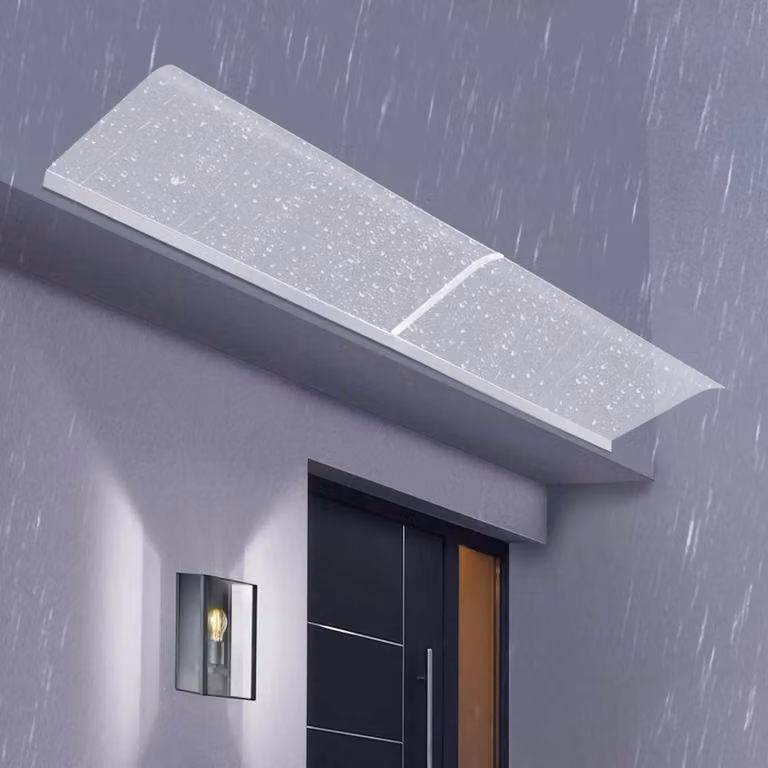 Tende per finestre e porte - Protezione per pareti contro pioggia e neve - Materiale: PET trasparente - Dimensioni: 50 x 200 cm - Protezione da pioggia e neve
