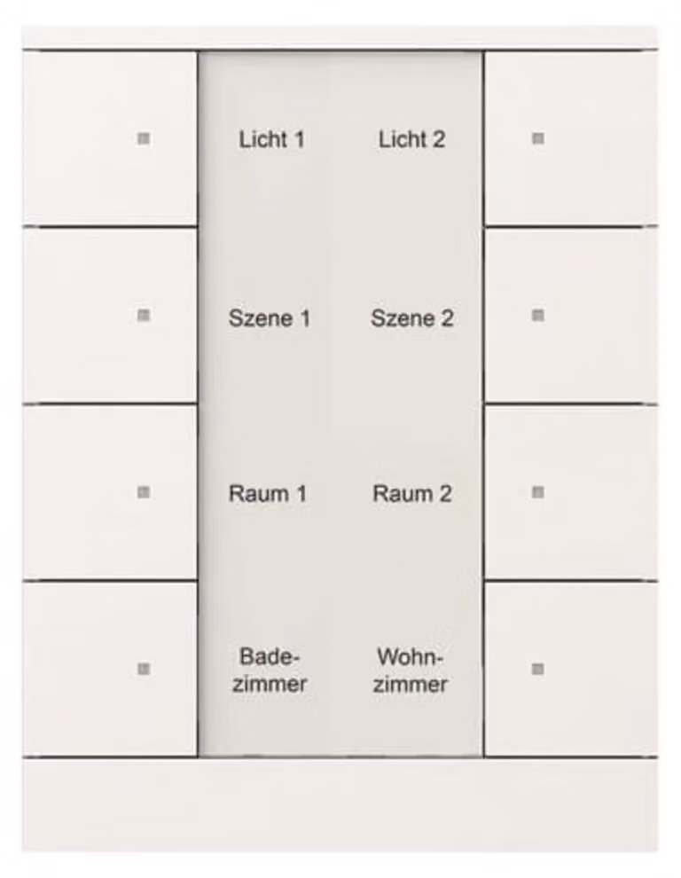 Elemento di comando Busch-Jaeger a 8 vie SB/U8.0.11-84, 1 pz.