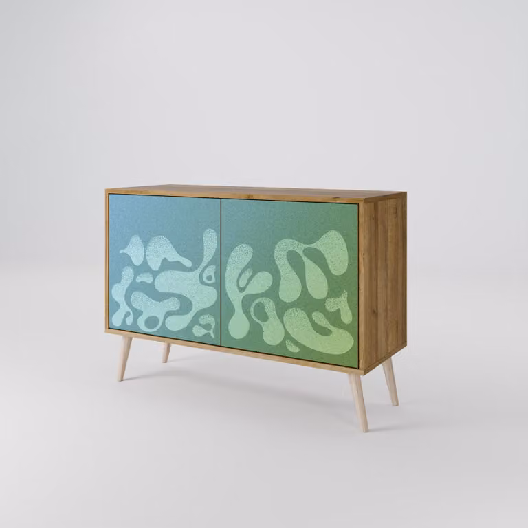 Cassettiera Spacerebels a 2 ante - credenza cassettiera - credenza alta - mobile guardaroba - soggiorno camera da letto - 57,5×111×42 (HxLxP)