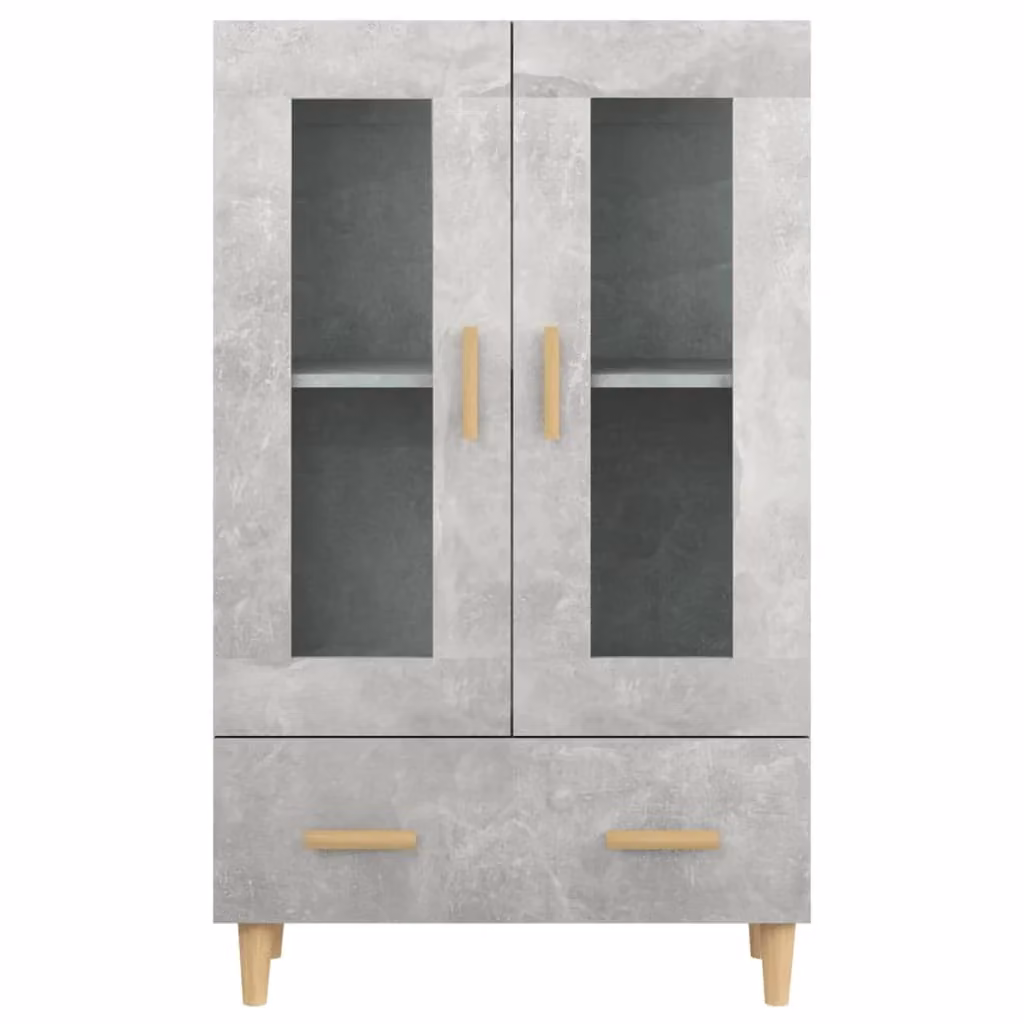 Buffet credenza moderna con cassetti e ante in legno ingegnerizzato grigio L/P/H: 115 x 31 x 70 cm – 2