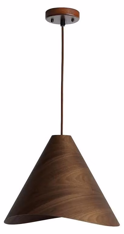 Lampada a sospensione in legno massello, attacco E27, 450W - Modello WRE022