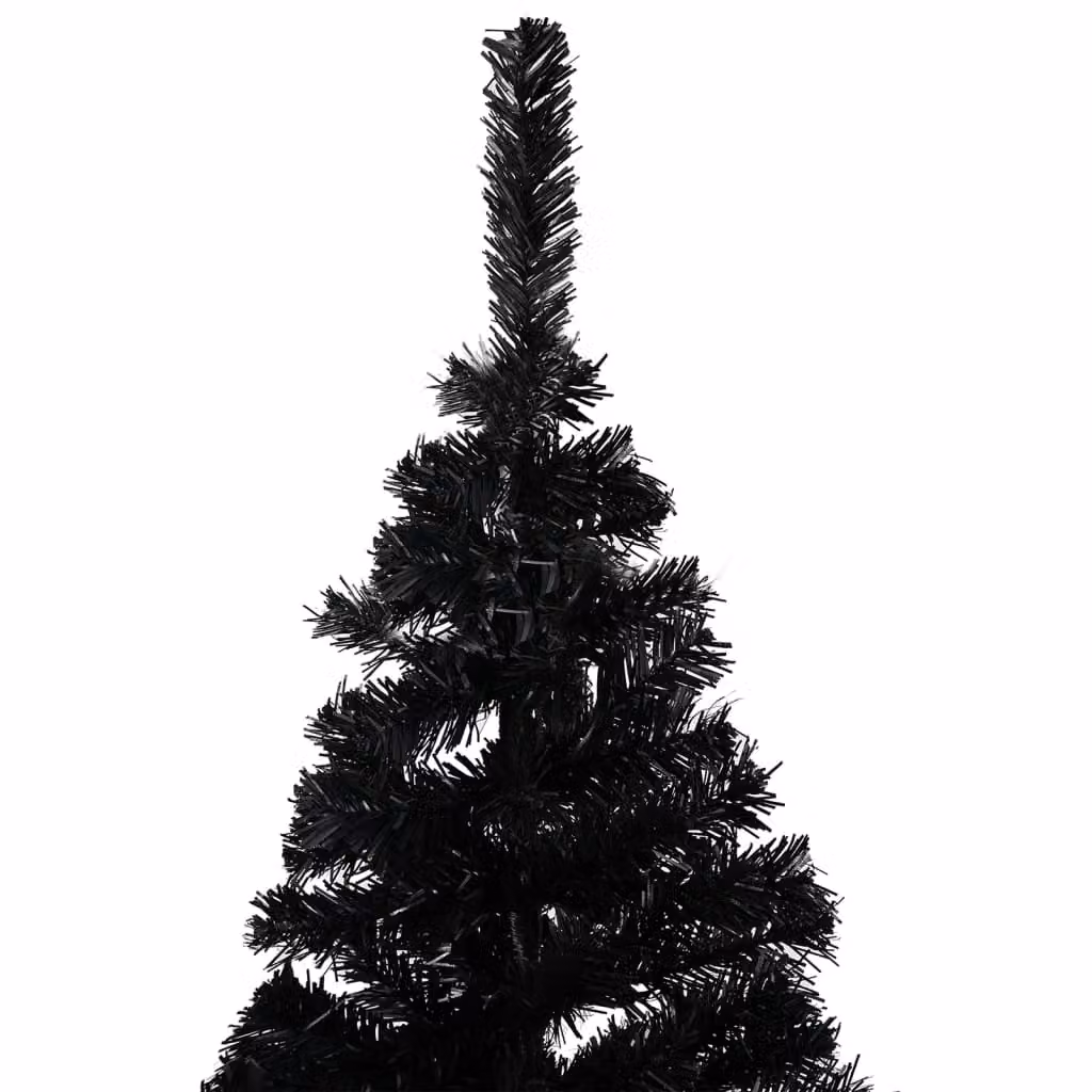 The Living Store Albero di Natale artificiale con supporto nero 180 cm in PVC