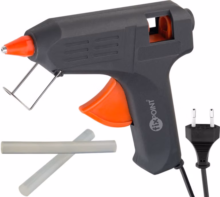 Goobay Pistola per colla a caldo per bastoncini da 11 - 12 mm, 20 W, inclusi 2 bastoncini di colla