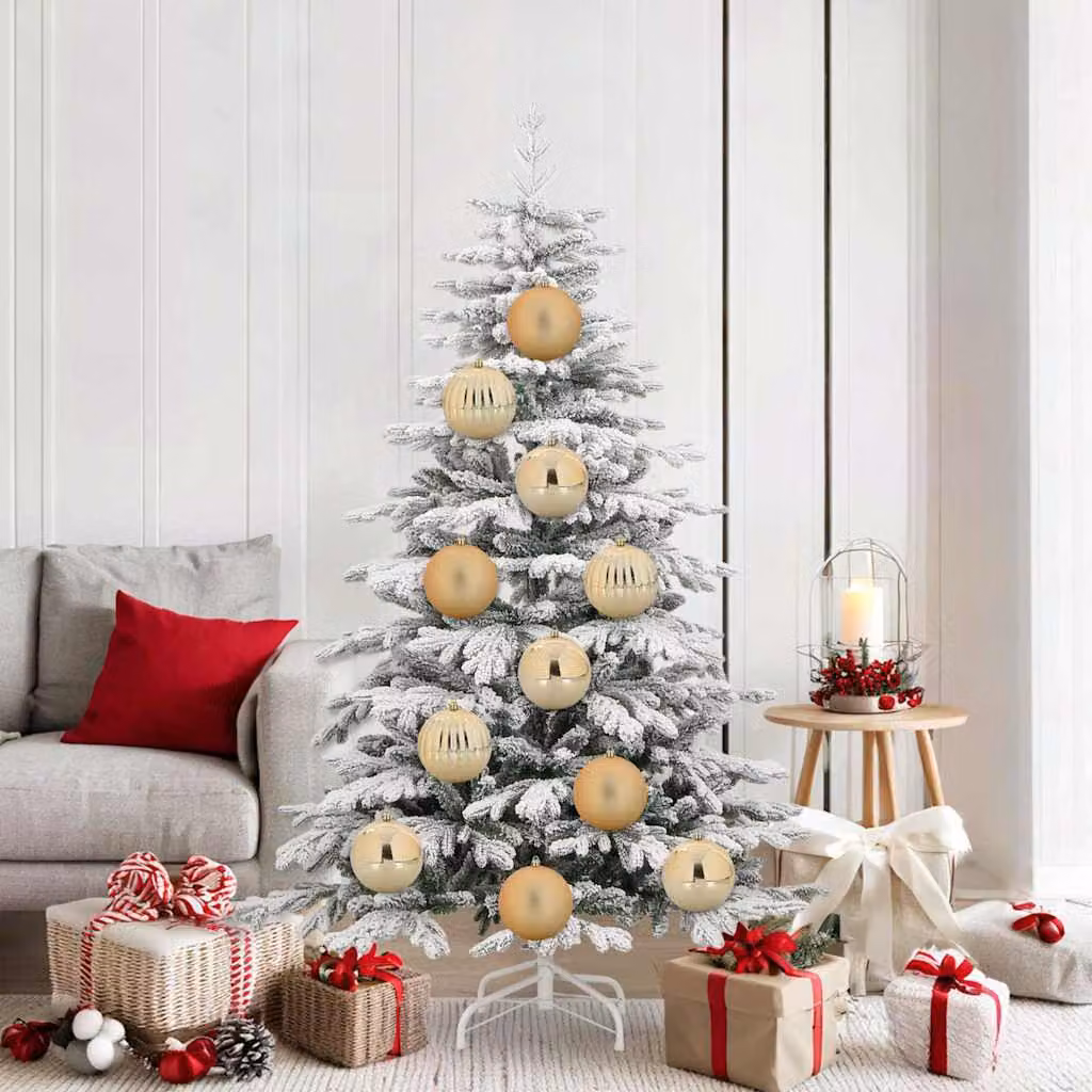 Set di 9 palline di Natale vidaXL oro in plastica, diametro: 15 cm