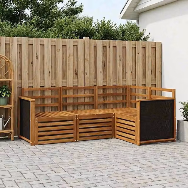 Set di divani da esterno 4 pz Poliestere 3384280