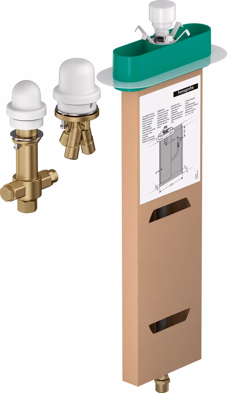 Corps de base hansgrohe, pour mitigeur monocommande 3 trous sur bord de baignoire, 13481180, 13481180