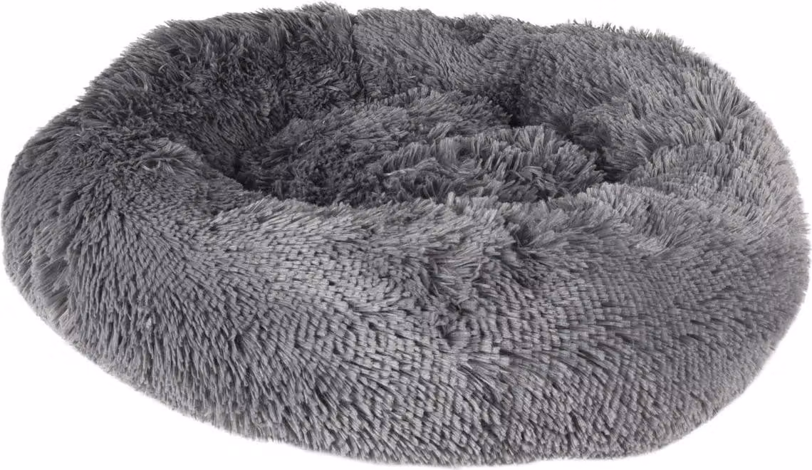 Cuccia per cani Flamingo, modello Krems rotondo, grigio scuro, dimensioni: 50 cm