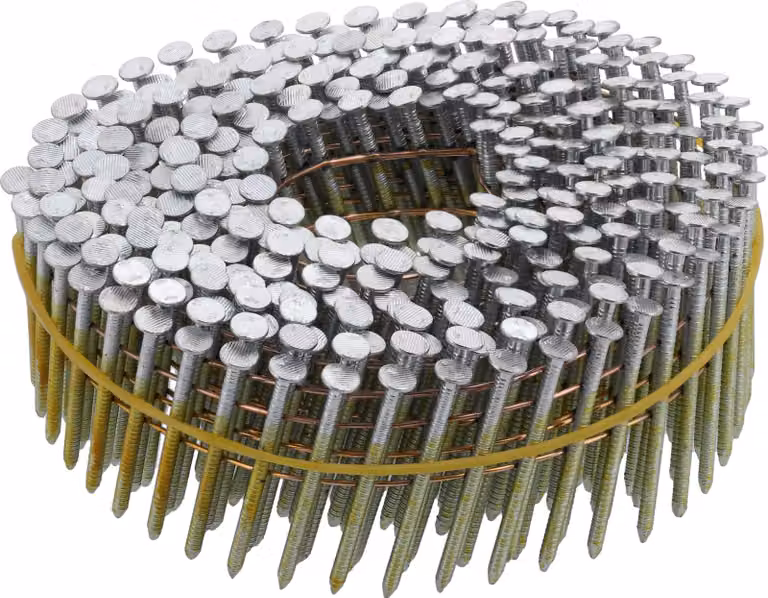 Chiodi zincati per tamburi, 38 x 2,1 mm, 7200 pezzi, inclinazione 15–16°