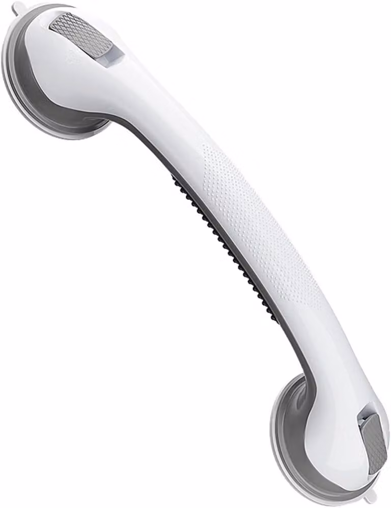 Maniglia per vasca da bagno senza foratura, 43 cm, rimovibile, con ventosa, per l'uso in bagno