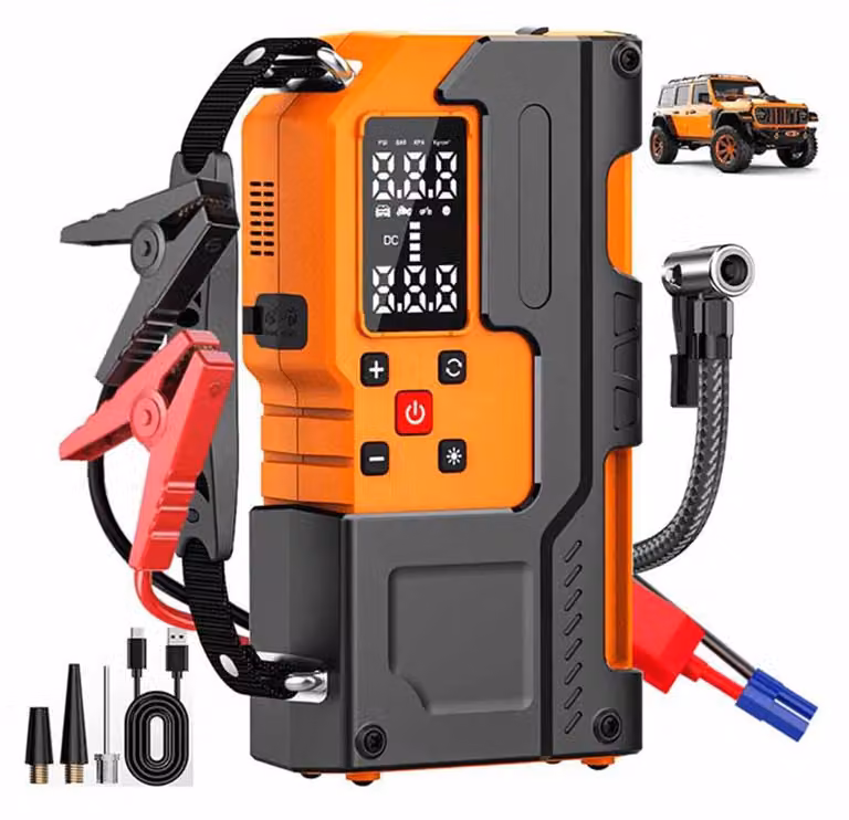 INF Avviatore auto 120W con compressore 10000mAh PC+ABS 21.5x11.6x5.7cm