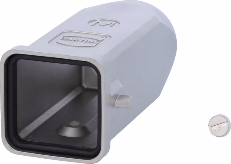 HARTING Han 3A INOX Alloggiamento con guarnizione incollata, 1xM20 uscita cavo diritta, per 1 staffa (nella parte inferiore)