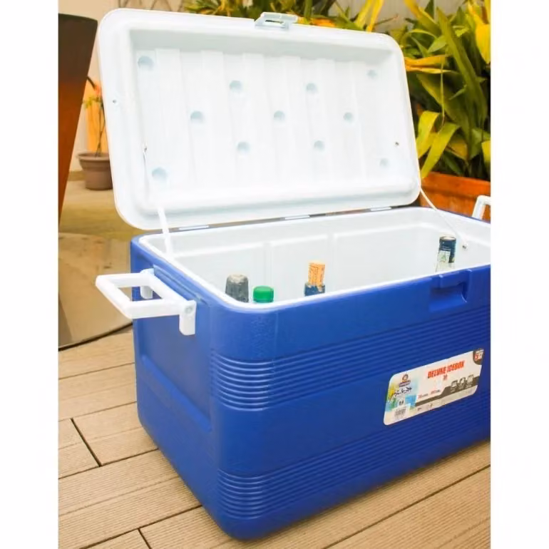 Frigo Portatile EZOOZA Keep Cold Deluxe Blu con Capacità 70 litri e Chiusura Ermetica – 2
