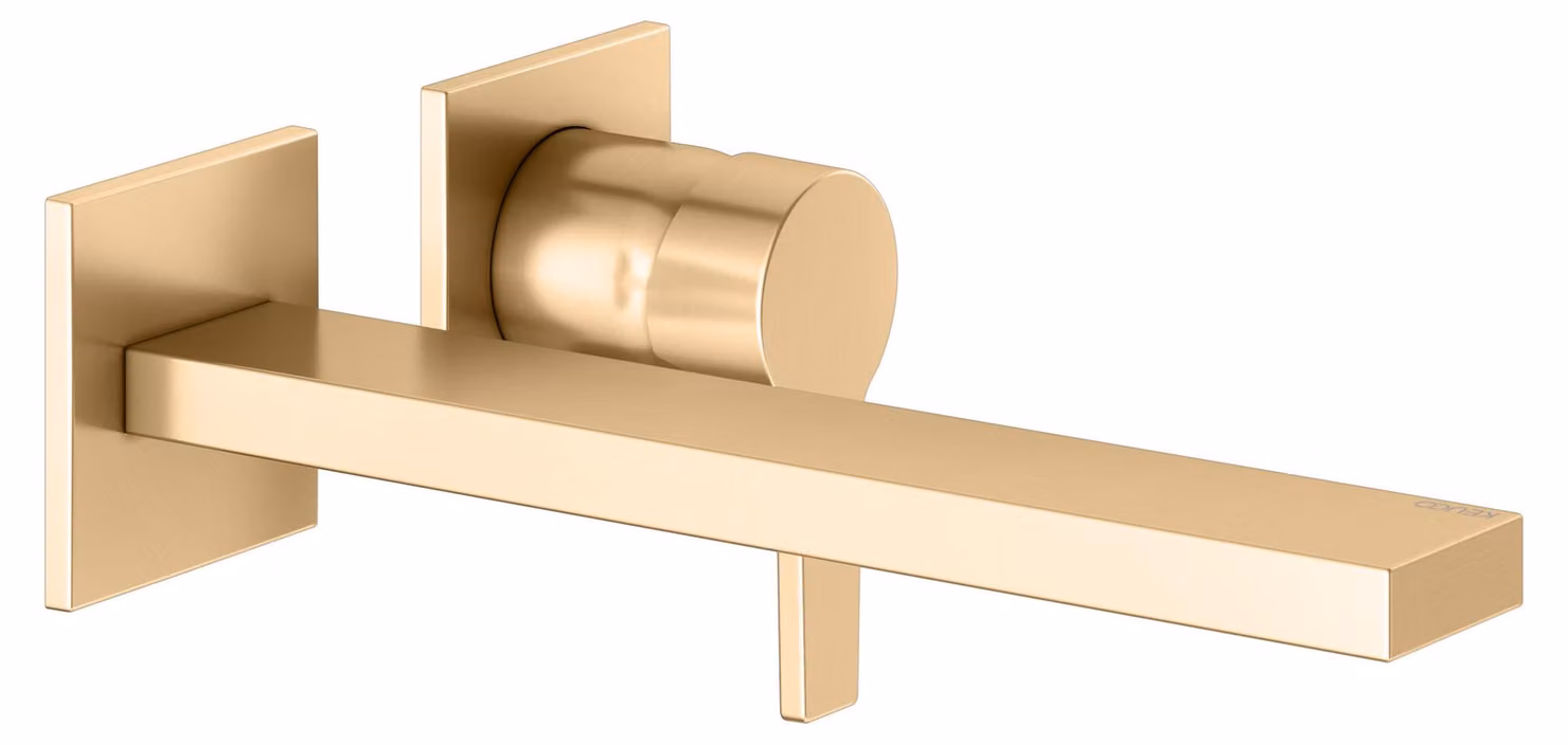 KEUCO EDITION 11 Mitigeur monocommandé pour lavabo, montage encastré, saillie 243mm, avec limiteur de température, 51116250202, 51116250202
