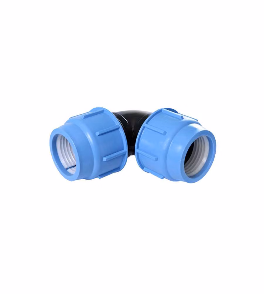 Gomito a pressione Sab in polipropilene blu 40 mm