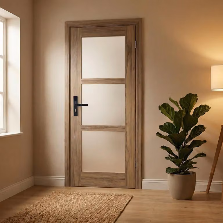 Bloc Porta Frangivetro H204 x L73 cm, lato tavolo P. sinistra, maniglia GD MENUISERIES