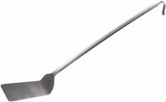 Paletta professionale liscia in acciaio inox satinato silver Ilsa L/P: 12 x 52 cm