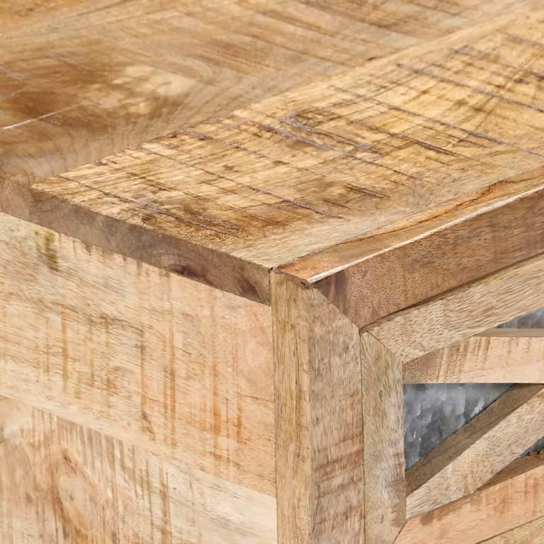 Tavolino 110 x 50 x 38 cm in legno massiccio di mango