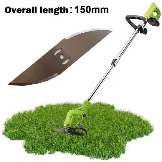 Lame da giardino, 150 mm | Lame pesanti per tosaerba | Bordi taglienti resistenti, tagliano erba ed erbacce (lame in metallo, set da 10)