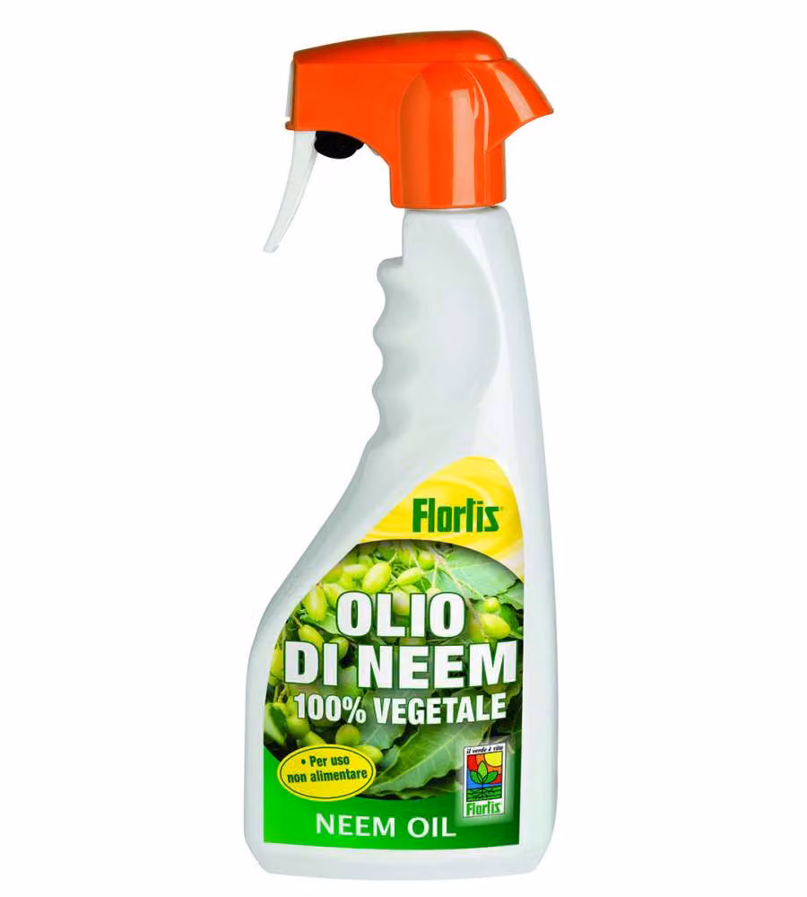 Flortis Olio di Neem Liquido Pronto all'Uso per Piante Sane - 500 ml