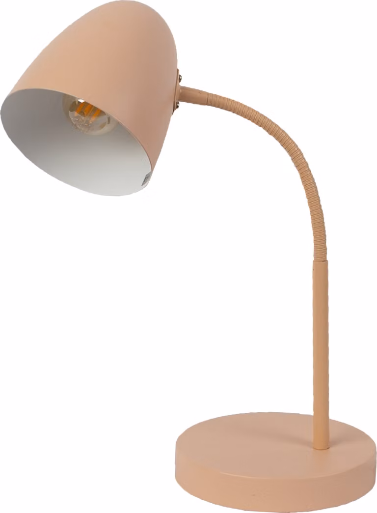 Lampada da tavolo, color champagne, faretto mobile, H 40 cm
