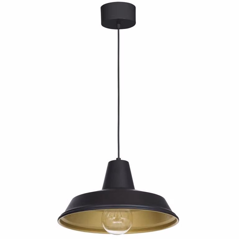 Lampada a sospensione Class, nero/oro