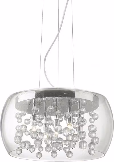 Lampada A Sospensione Audi-80 Sp5 Trasparente Ideal-Lux