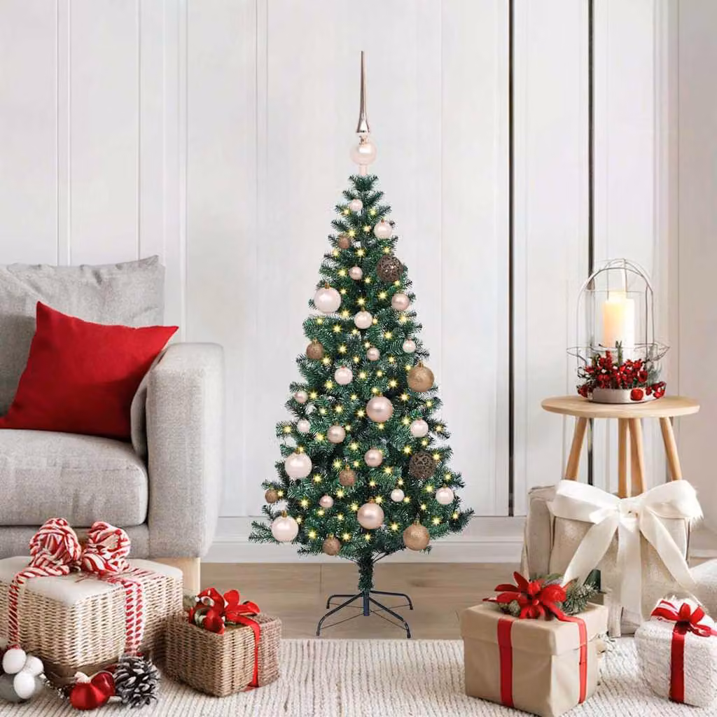 Maison Exclusive - Albero di Natale artificiale illuminato, verde, 120 cm