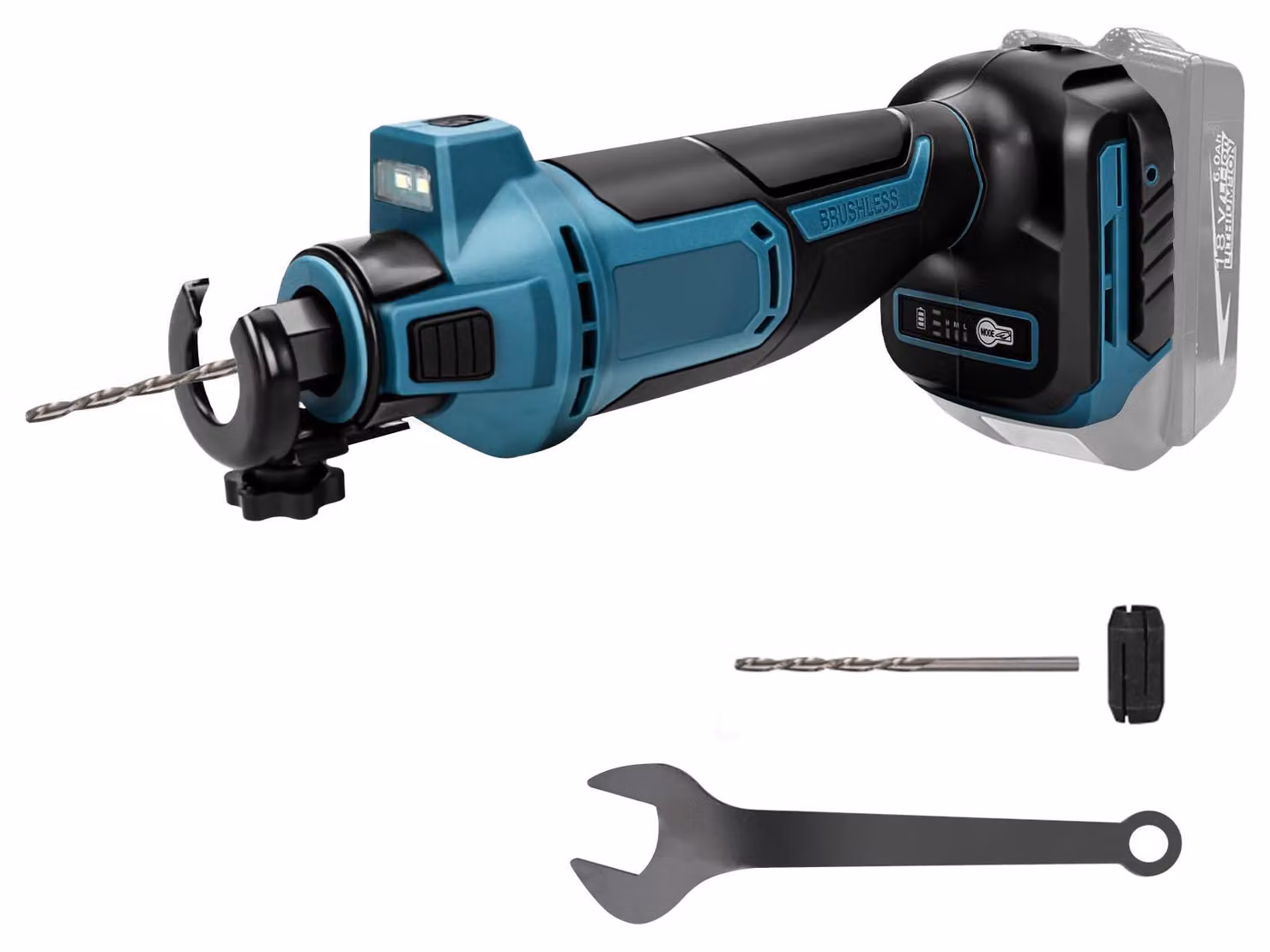 Tagliasiepi a batteria da 18 V, 32.000 giri al minuto, compatibile con batterie Makita