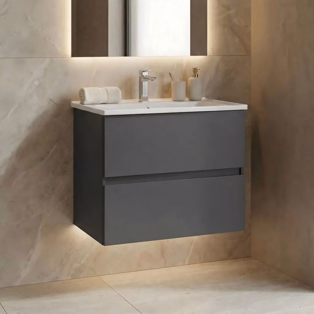 Mobile lavabo Nest 71 v2 Hanah Home Antracite opaco L: 71 cm, P: 51 cm, H: 55 cm – 2