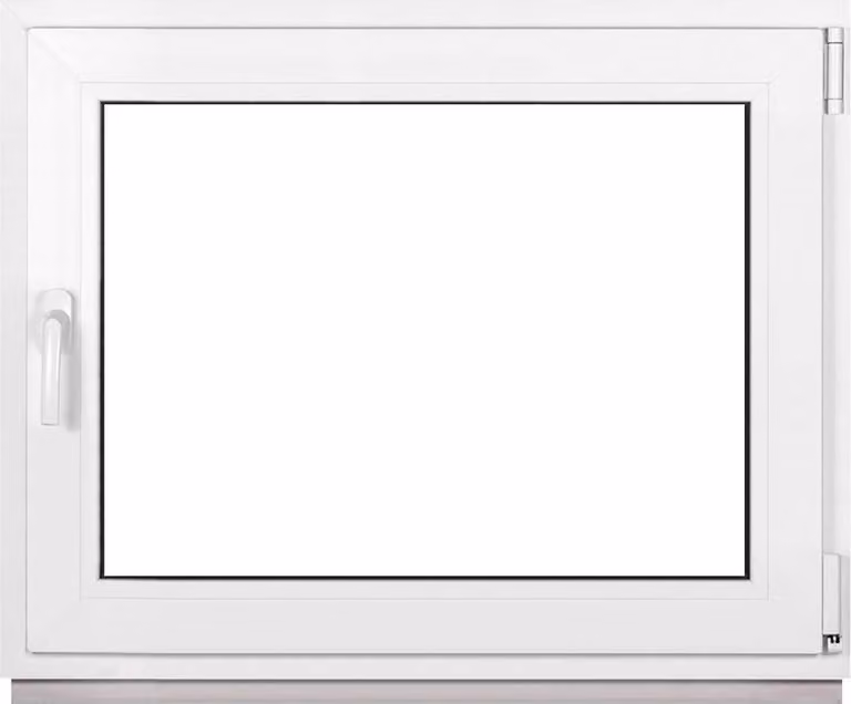 Finestra Framex per cantina Finestra in plastica Bianca Larghezza x altezza 95 x 70 cm (950 x 700 mm) Doppia (32 mm) Anta e ribalta DIN Destra - Premium - Tutte le misure