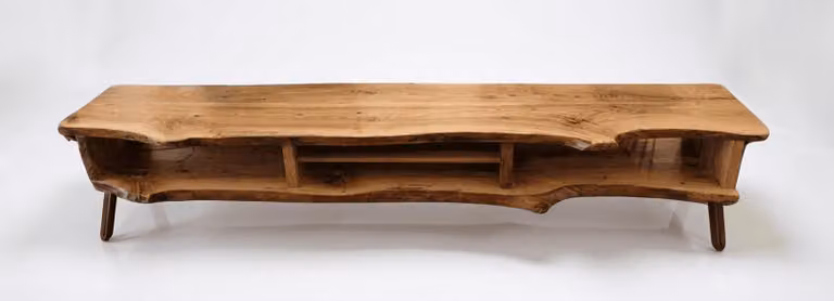 Mobile TV in legno massello, stile rustico moderno, per arredare il soggiorno