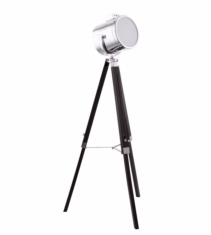 Upstreet Piantana 60W E27 Legno Acciaio 150 h cm