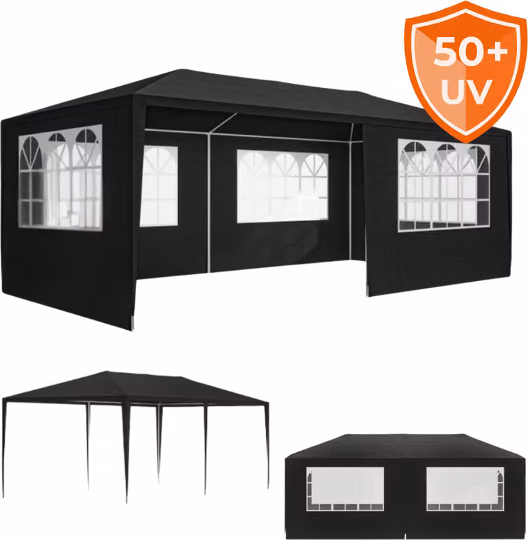 Tenda per feste NEAPOL, 3x6m, antracite