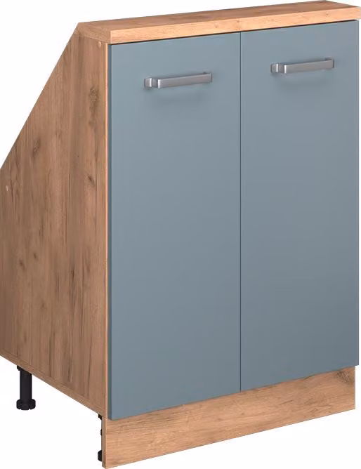 Mobile cucina sottotetto Vicco R-Line Grigio-blu 60 cm con 2 porte, Model 58269
