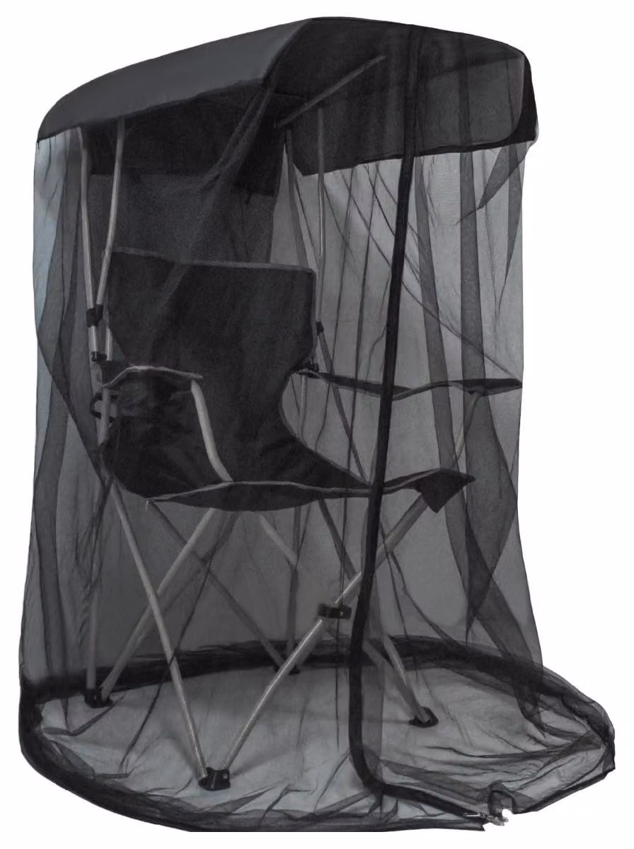 INF Zanzariera pieghevole per sedia 70cm x 70cm x 132cm poliestere nera