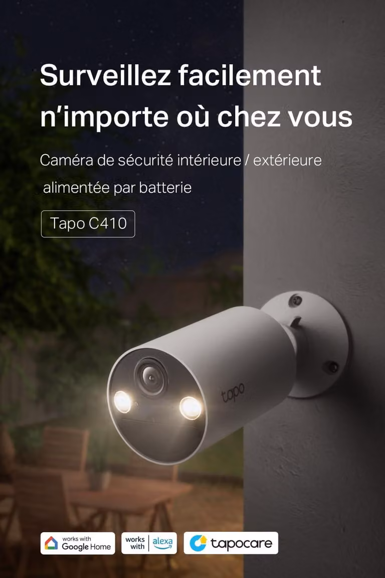 Telecamera di sicurezza C410 2K (3 MP), Wi-Fi, per uso esterno, wireless, alimentata a batteria, confezione da 2 pezzi, durata della batteria di 180 giorni, rilevamento di persone, visione notturna a colori, grado di protezione IP65 (resistente all'acqua)