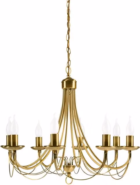 Lampadario Candellux Muza 38-69187 ottone 8xE14 regolabile